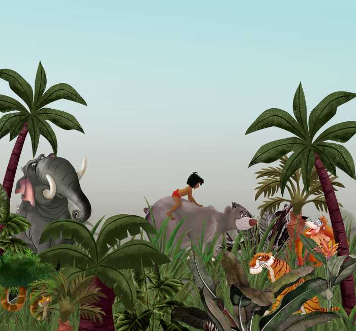 Digitaldrucktapete Jungle Book