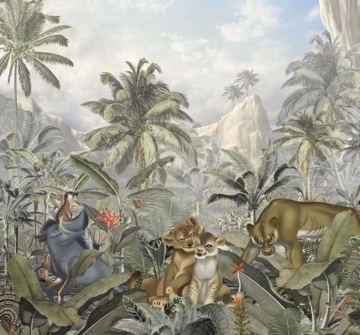 Digitaldrucktapete Lion King Mountains