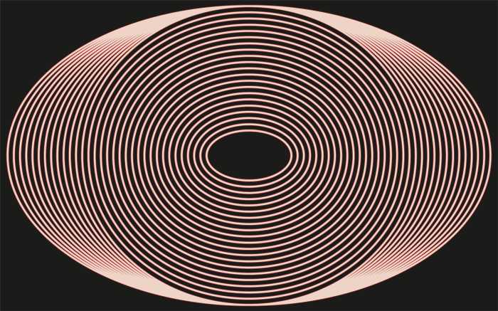 Digitaldrucktapete Shell rosered-black
