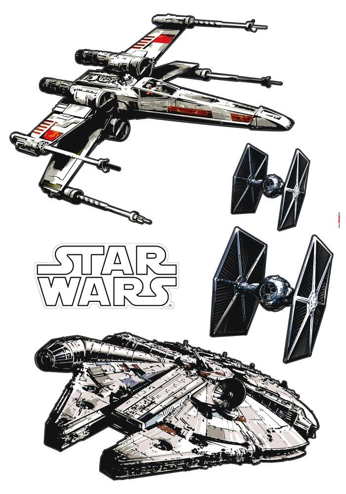 Wandtattoo Star Wars Spaceships