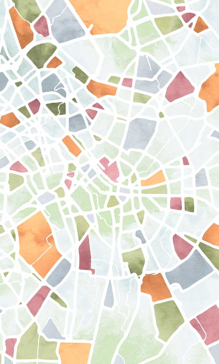 Digitaldrucktapete City Map