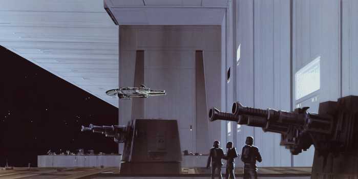 Digitaldrucktapete Star Wars Classic RMQ Death Star Hangar