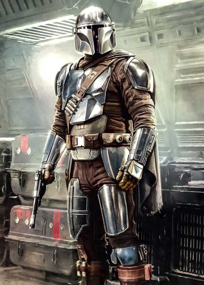 Digitaldrucktapete Mandalorian Fight Posture