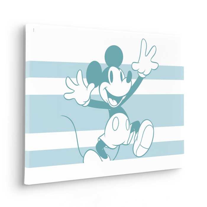 Vlies Bild auf Keilrahmen/ Echtholzrahmen Mickey Playful