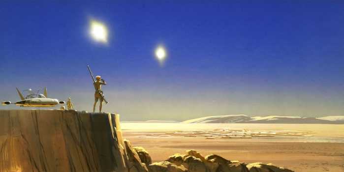 Digitaldrucktapete Star Wars Classic RMQ Mos Eisley Edge