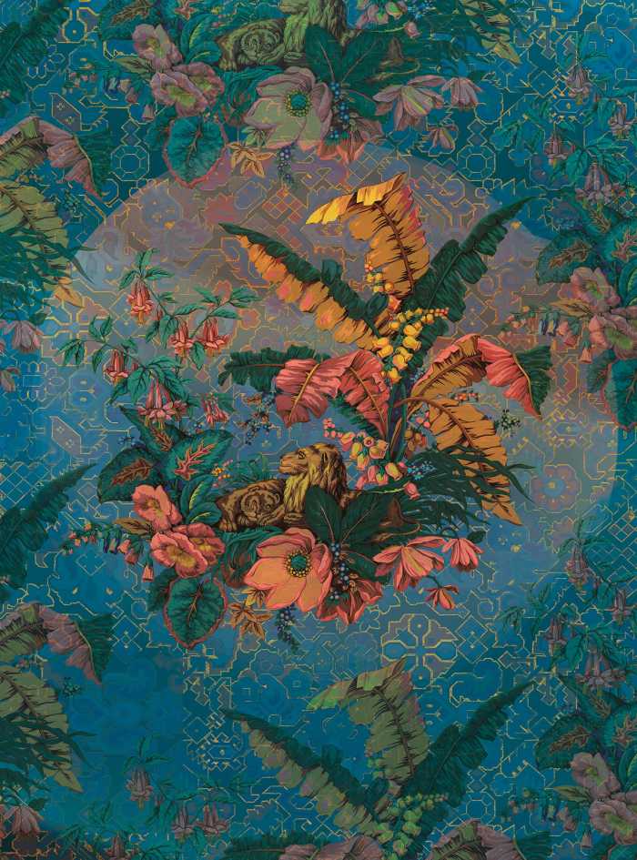 Digitaldrucktapete Orient Bleu