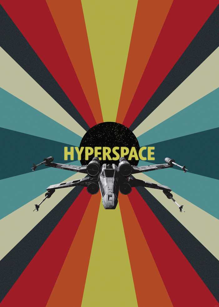 Digitaldrucktapete Star Wars Hyperspace