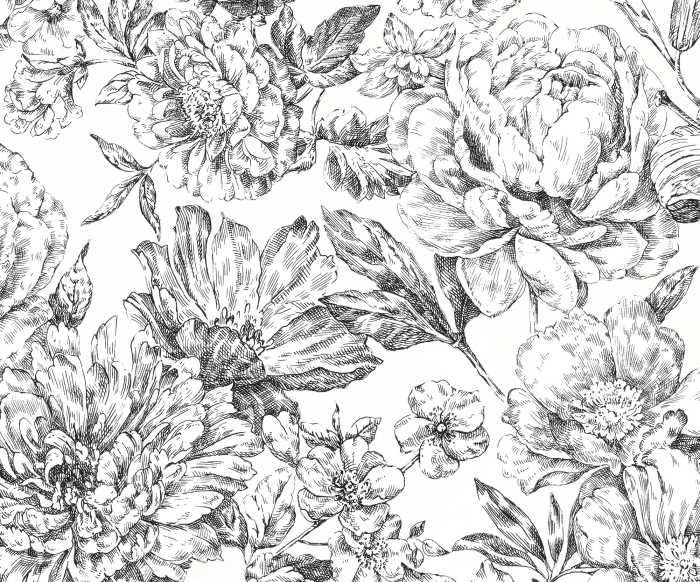 Digitaldrucktapete Flowerbed