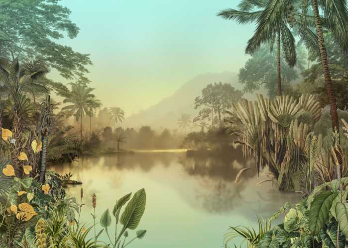 Digitaldrucktapete Lac Tropical