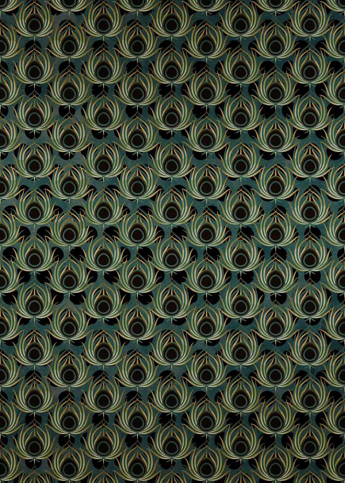 Digitaldrucktapete Paon Vert