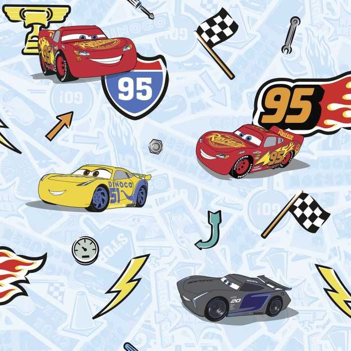 Vliestapete Cars Let´s Race