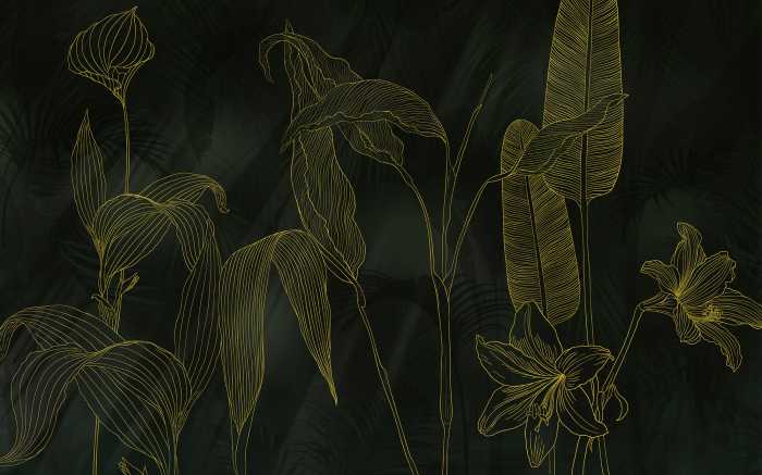 Digitaldrucktapete Darkest Green