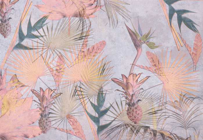 Fototapete Tropical Concrete