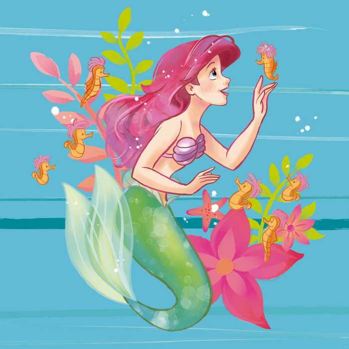 Digitaldrucktapete Ariel Little Friends