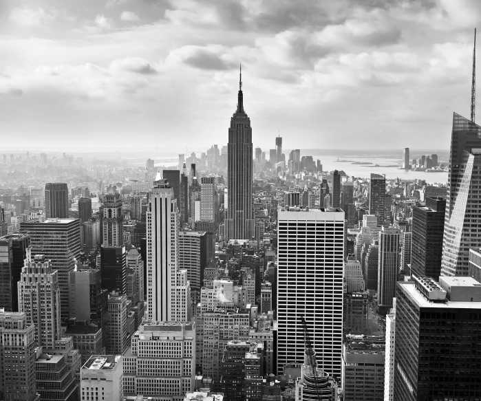 Digitaldrucktapete NYC Black and White