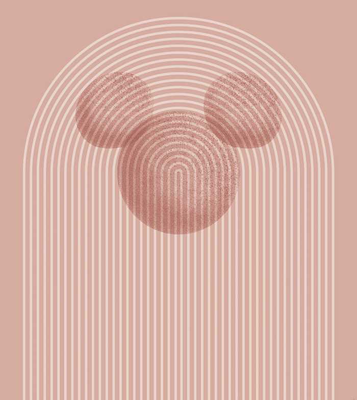 Digitaldrucktapete Mickey Arc