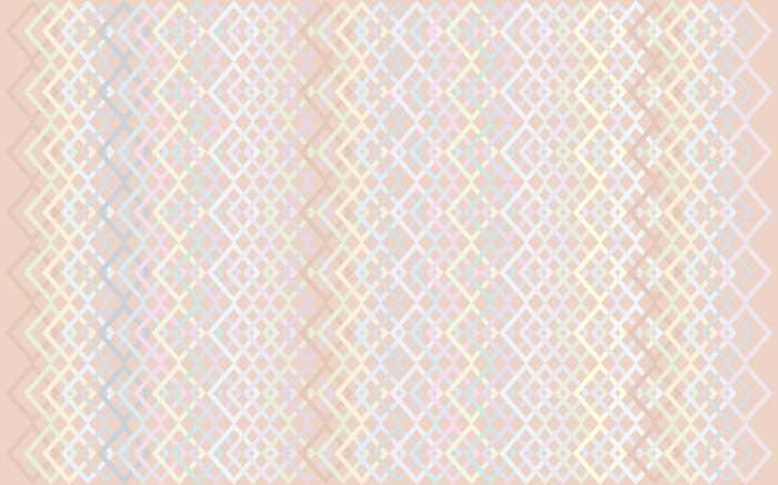 Digitaldrucktapete Structure Rhombus apricot-pastell