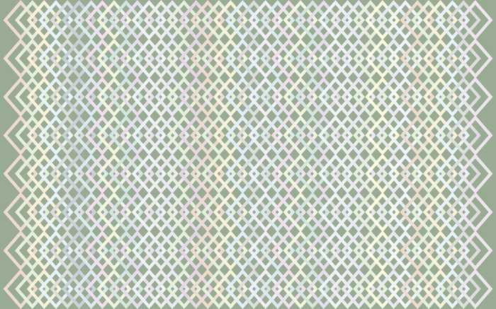Digitaldrucktapete Structure Rhombus greygreen-pastell