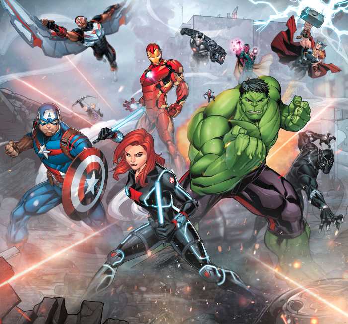 Digitaldrucktapete Avengers Street Revenge