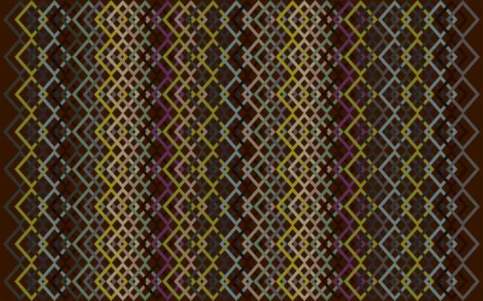 Digitaldrucktapete Structure Rhombus mocca-brown