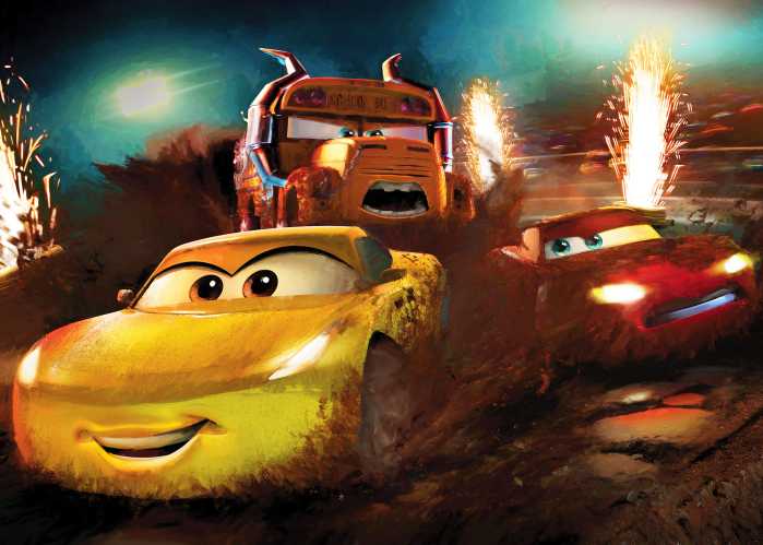 Digitaldrucktapete Cars Dirt Track