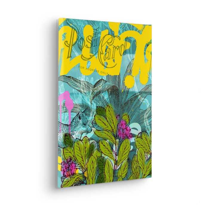 Vlies Bild auf Keilrahmen/ Echtholzrahmen Post Card