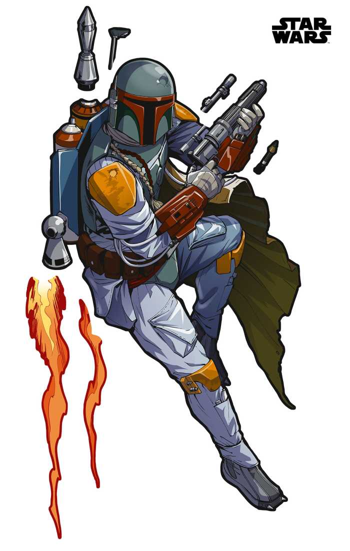 Wandtattoo Star Wars XXL Boba Fett