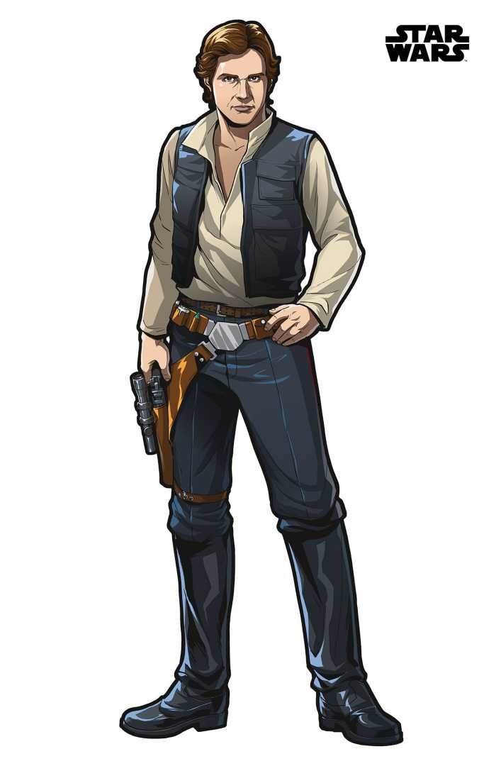 Wandtattoo Star Wars XXL Han Solo