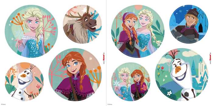 Fenstersticker Frozen Royal Bubbles