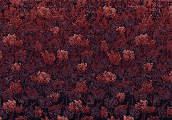 Digitaldrucktapete Tulipe