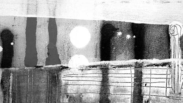Digitaldrucktapete Moon Shining white