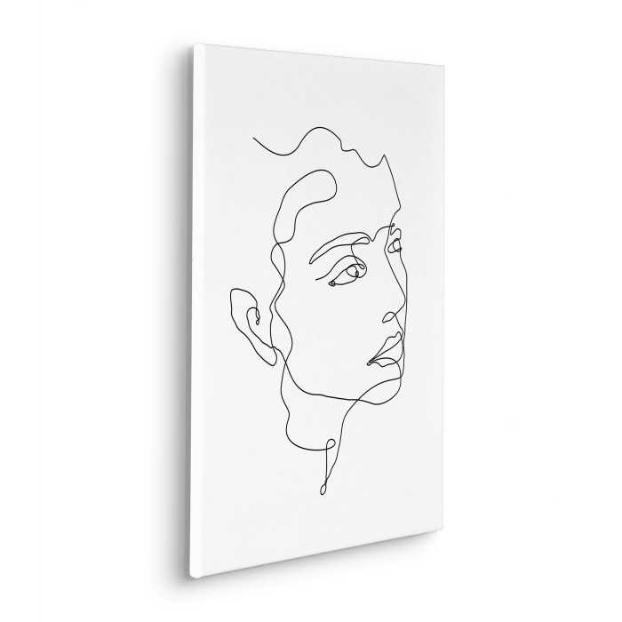 Vlies Bild auf Keilrahmen/ Echtholzrahmen Sketch me