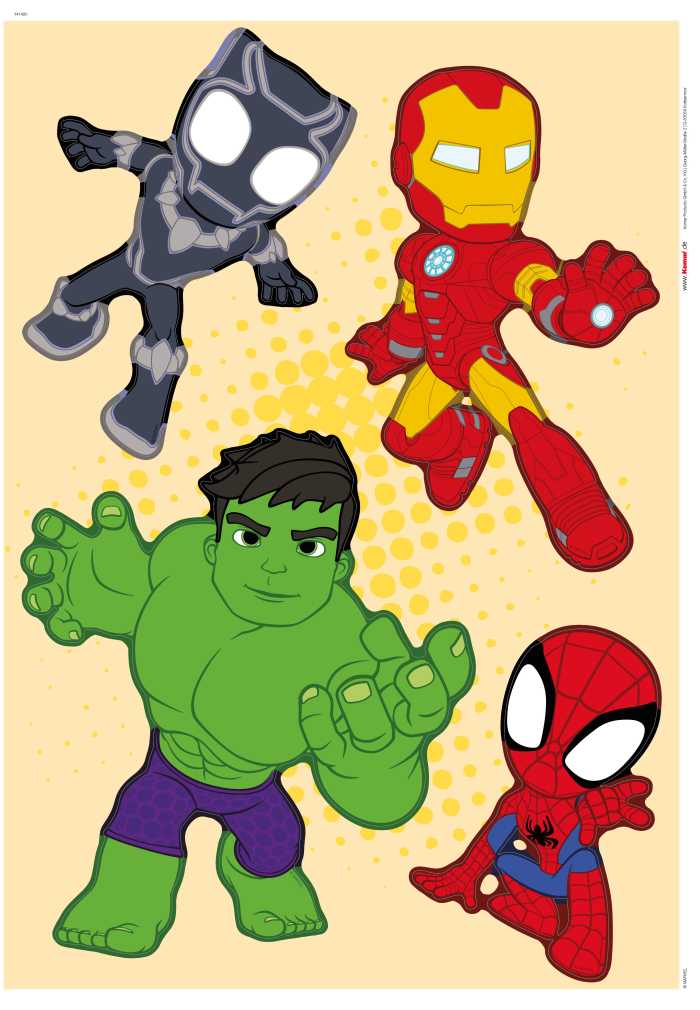 Wandtattoo Spidey and His Amazing Friends Power Group