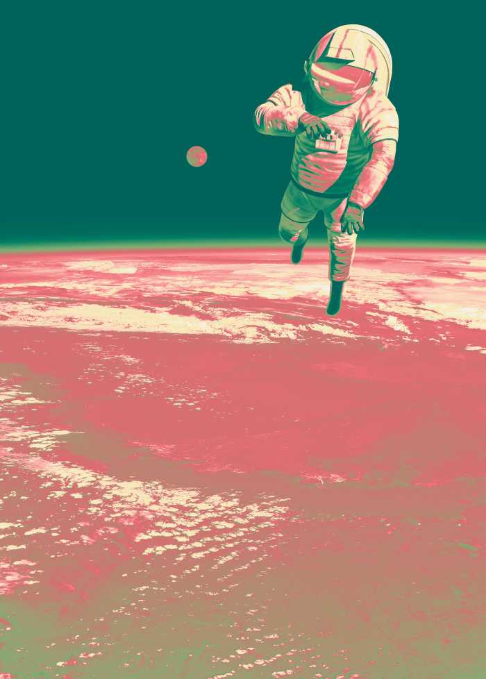 Digitaldrucktapete Spacewalk