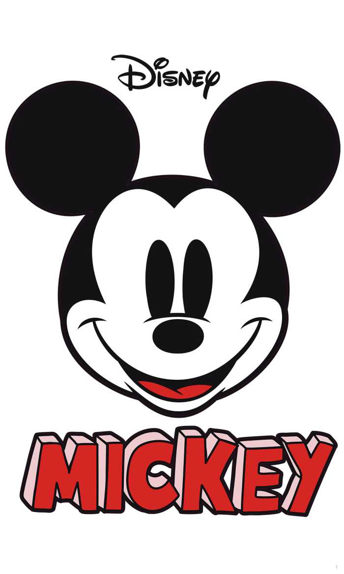 Wandtattoo Mickey Smile XXL