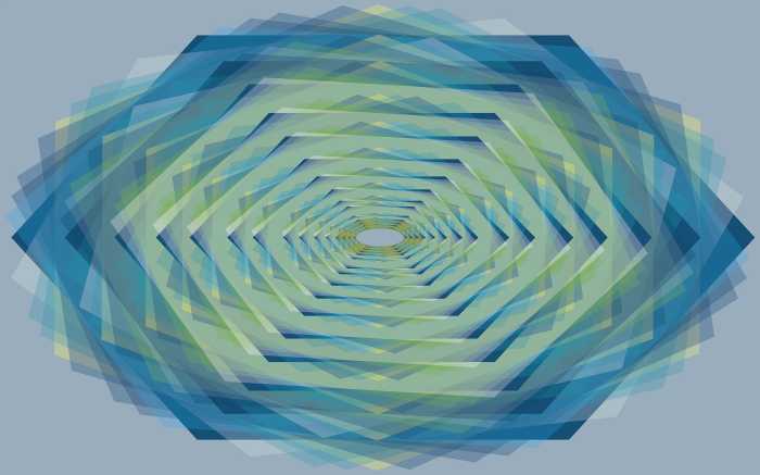 Digitaldrucktapete Crystal bleu-petrol