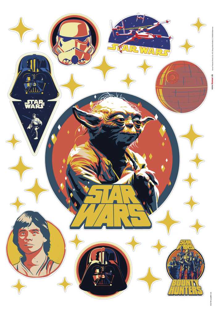 Wandtattoo Star Wars Bounty Hunters