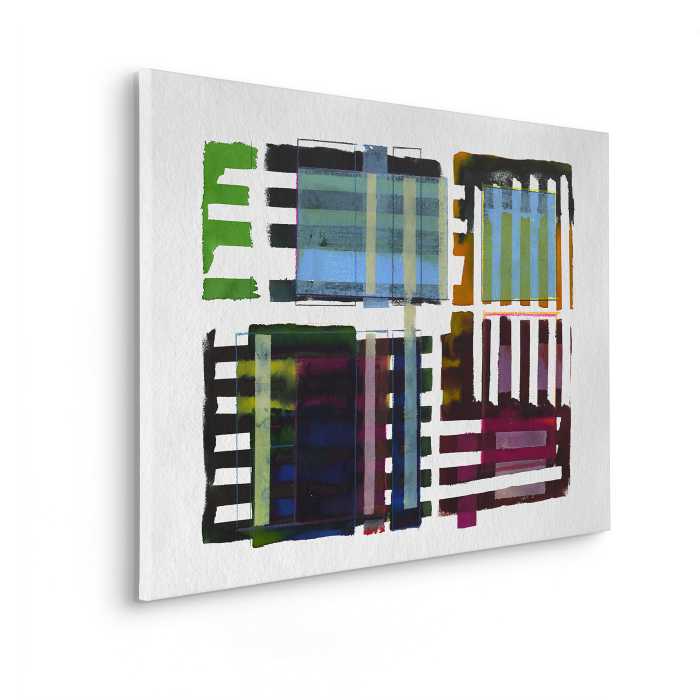 Vlies Leinwand Grids & Stripes
