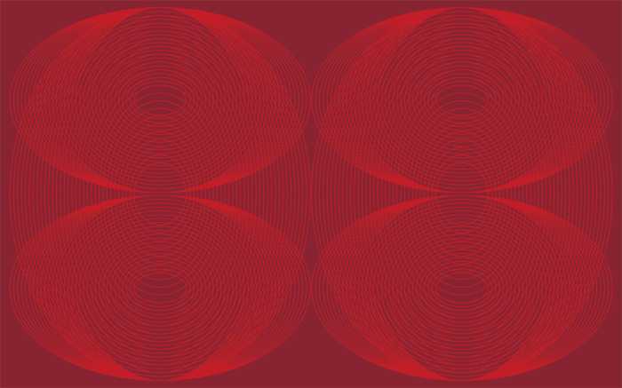 Digitaldrucktapete Eyes Wide Open Quartett red-red