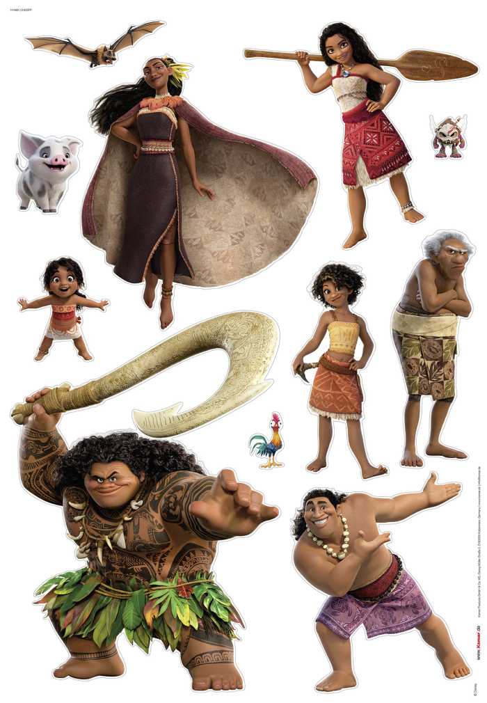 Wandtattoo Disney Moana 2 Family