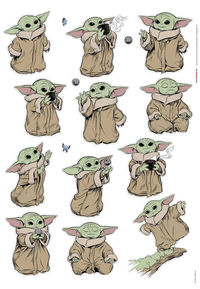 Wandtattoo Star Wars The Mandalorian Grogu The Cutest