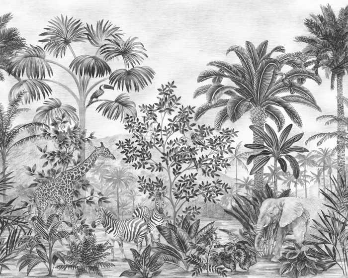 Digitaldrucktapete Jungle Evolution