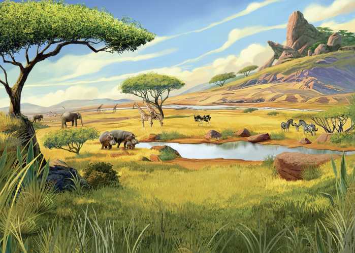 Digitaldrucktapete Disney The Lion King Savanna