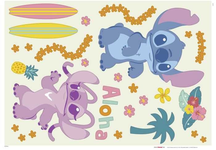 Wandtattoo Disney Stitch Aloha