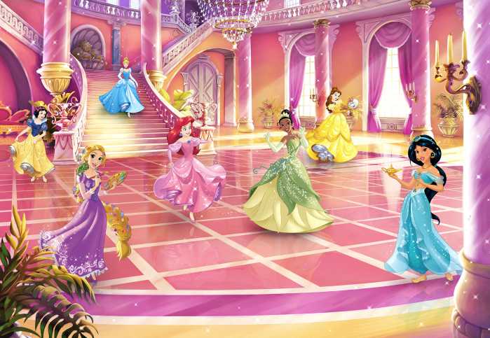 Fototapete Disney Princess Glitzerparty