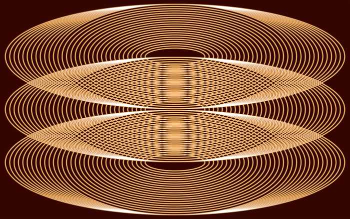 Digitaldrucktapete Eyes Wide Open orange-white-mocca