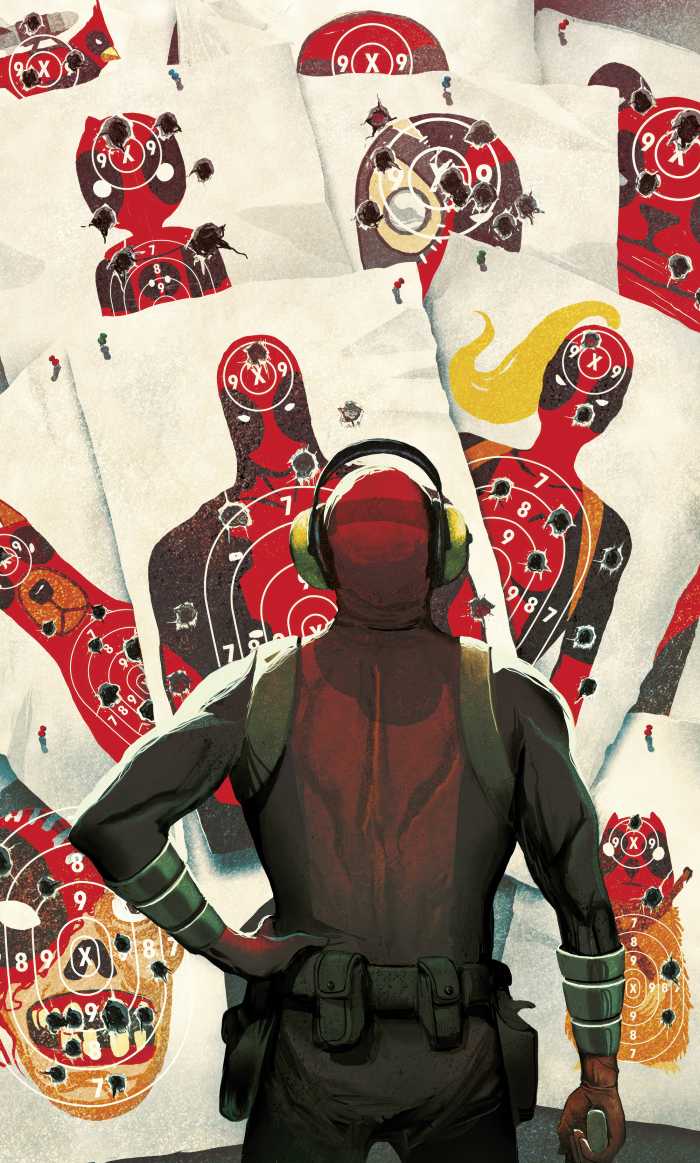 Digitaldrucktapete Marvel Deadpool Target Shooting