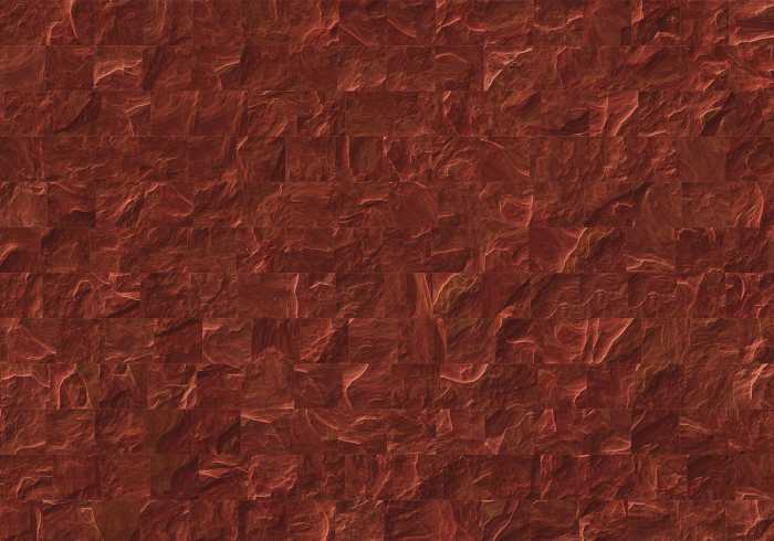 Digitaldrucktapete Red Slate Tiles