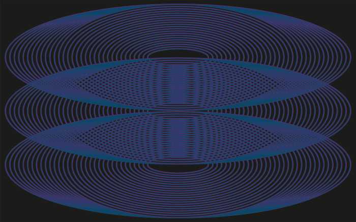 Digitaldrucktapete Eyes Wide Open Trio violett-bleu-black
