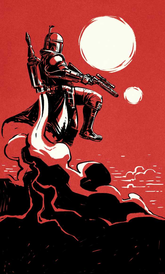 Digitaldrucktapete Star Wars Boba Fett The Bounty Hunter